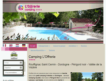 Tablet Screenshot of camping-ferme-offrerie.com